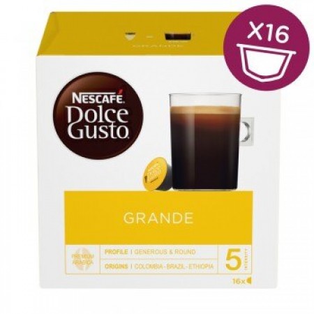 雀巢 Dolce Gusto 美式醇郁濃滑咖啡膠囊 16顆/盒 (單盒)