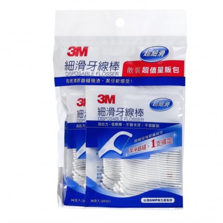 3M 單線細滑牙線棒散裝量販包 (144支/包)